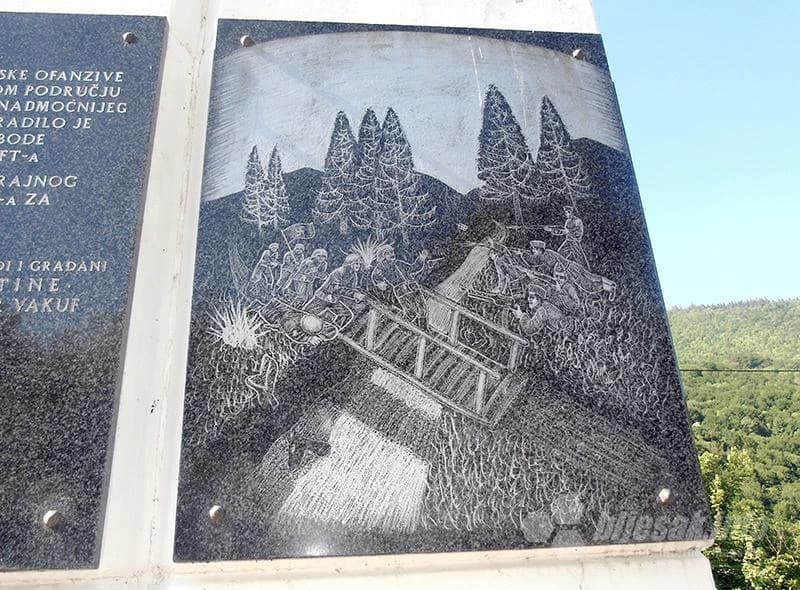 Detalj s partizanskog spomenika