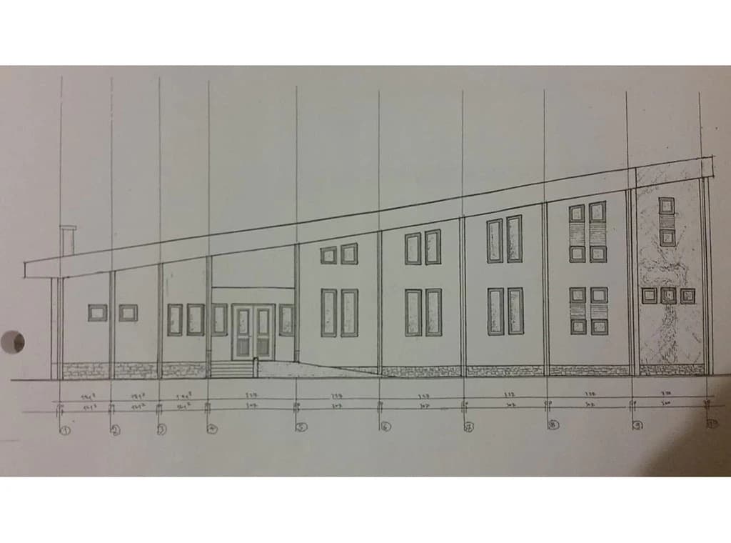 Nacrt budućeg pastoralnog centra u Drvaru