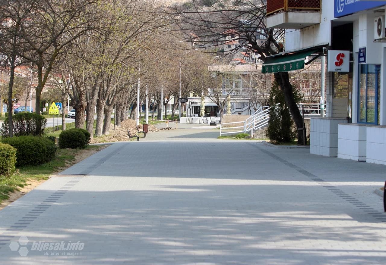 Prazne ulice u Čapljini