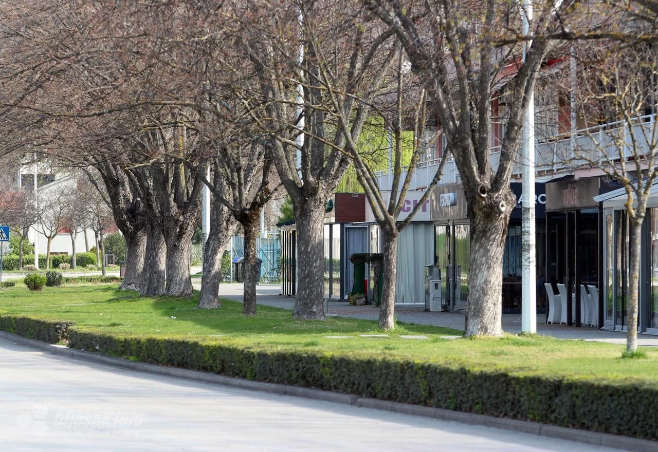 Prazne ulice u Čapljini