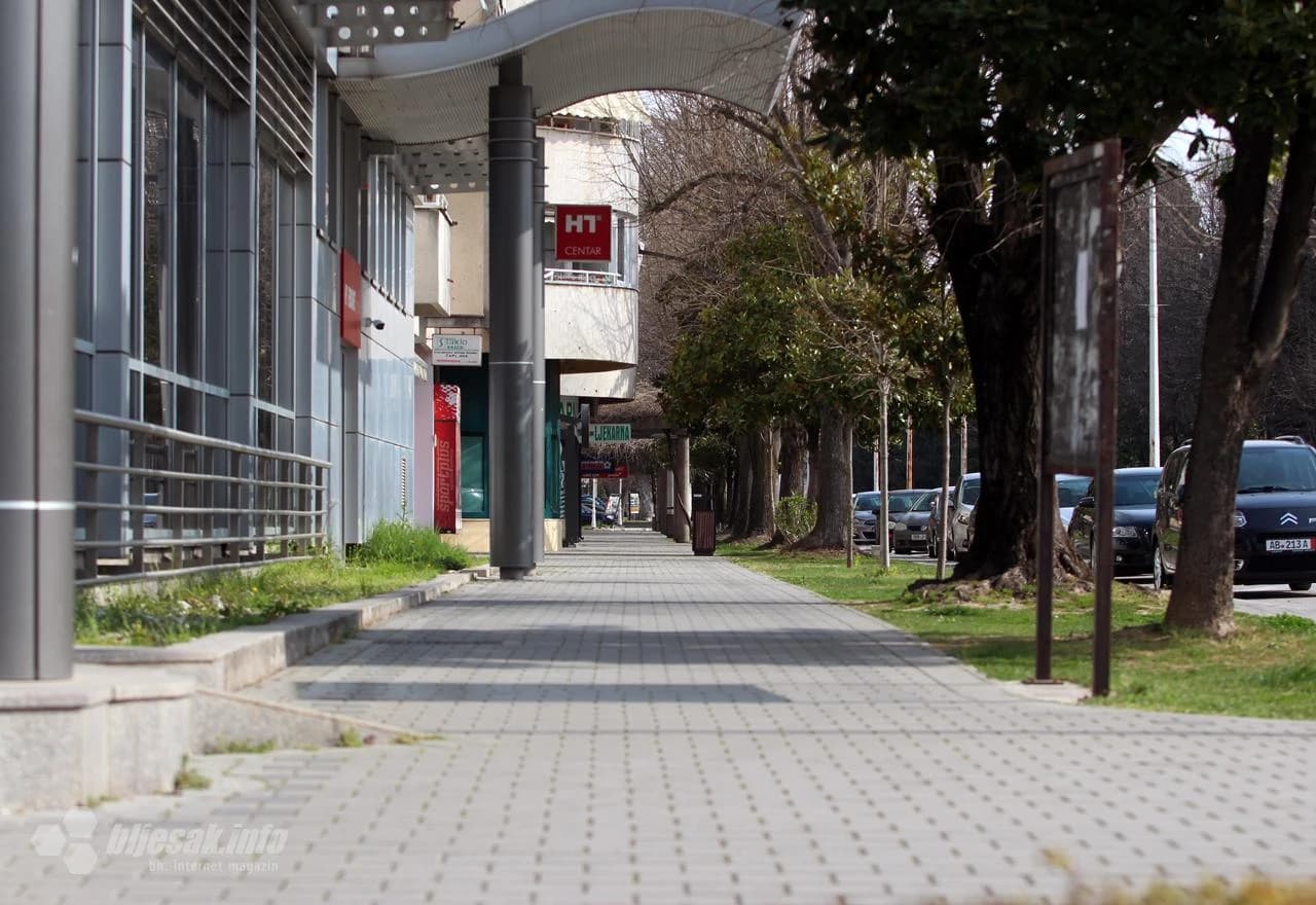 Prazne ulice u Čapljini