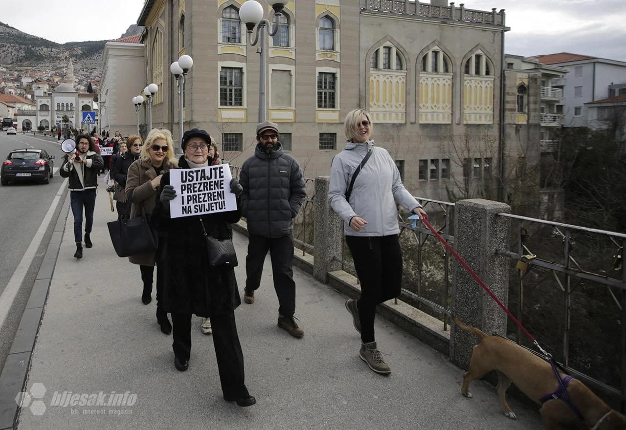 Marš u Mostar povodom Međunarodnog dana žena