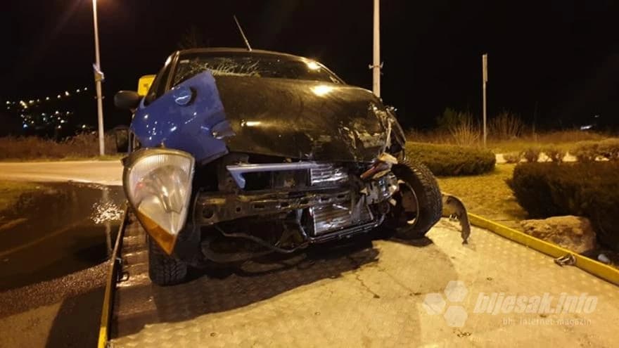Jedna osoba ozlijeđena u prometnoj nesreći na izlazu iz Mostara