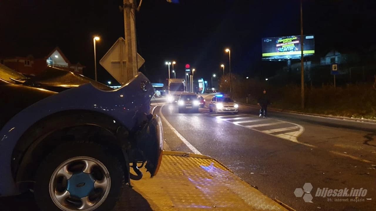Jedna osoba ozlijeđena u prometnoj nesreći na izlazu iz Mostara