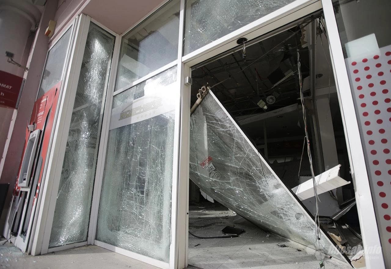 Eksplozija bankomata u Fejićevoj ulici