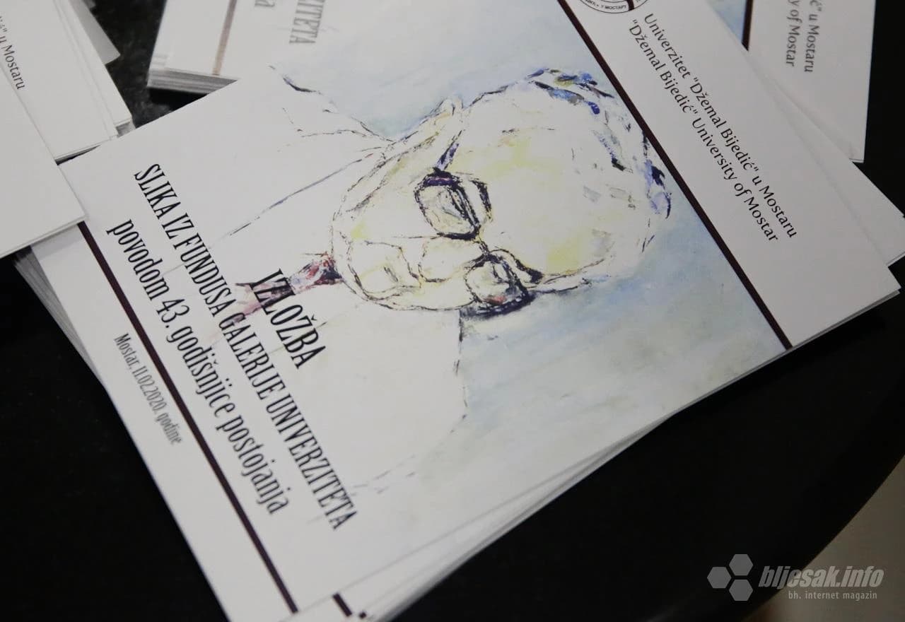 Izložba slika u vlasništvu galerije Univerziteta Džemal Bijedić