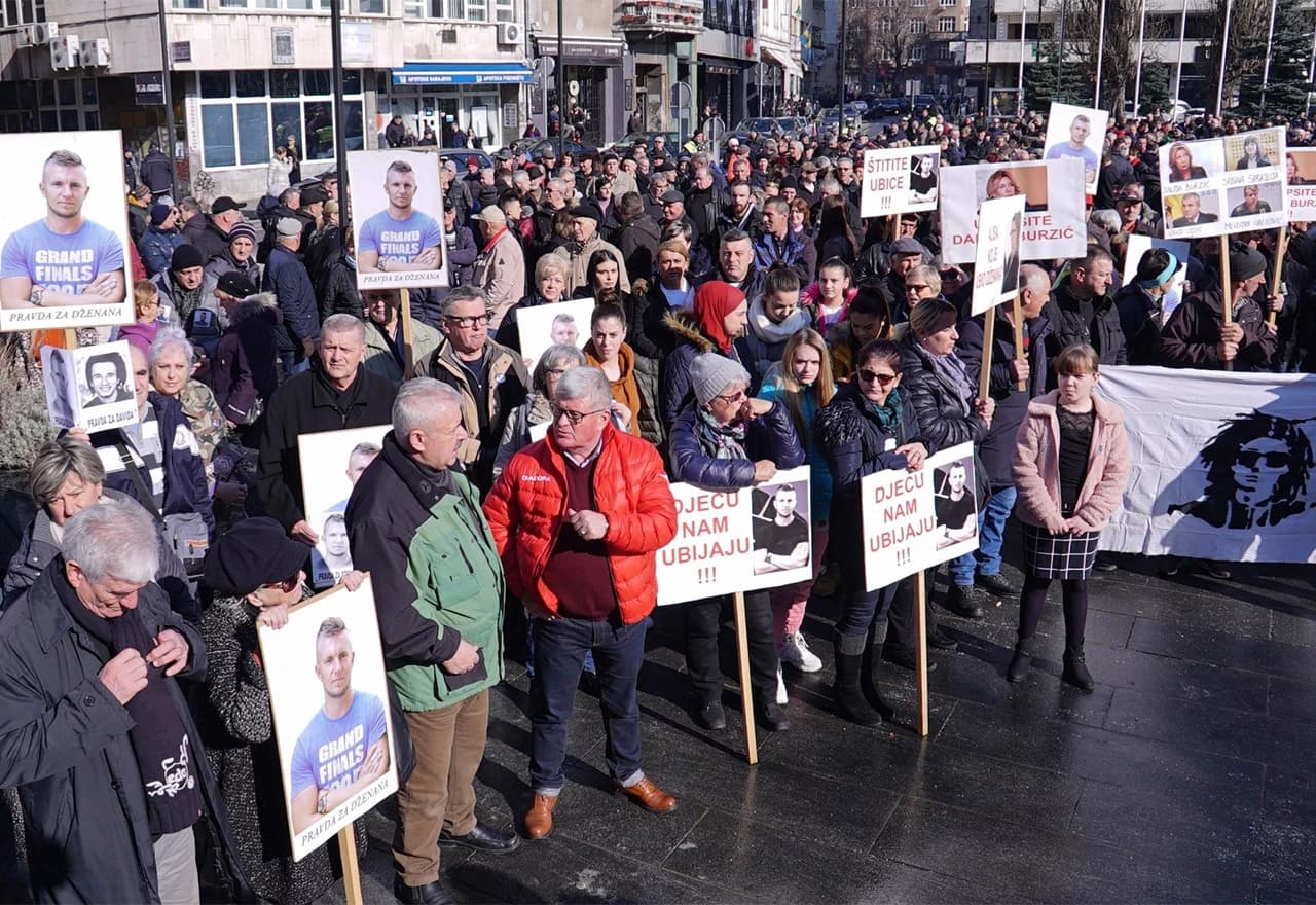 Prosvjedi povodom četvrte godišnjice od stradanja Dženana Memića