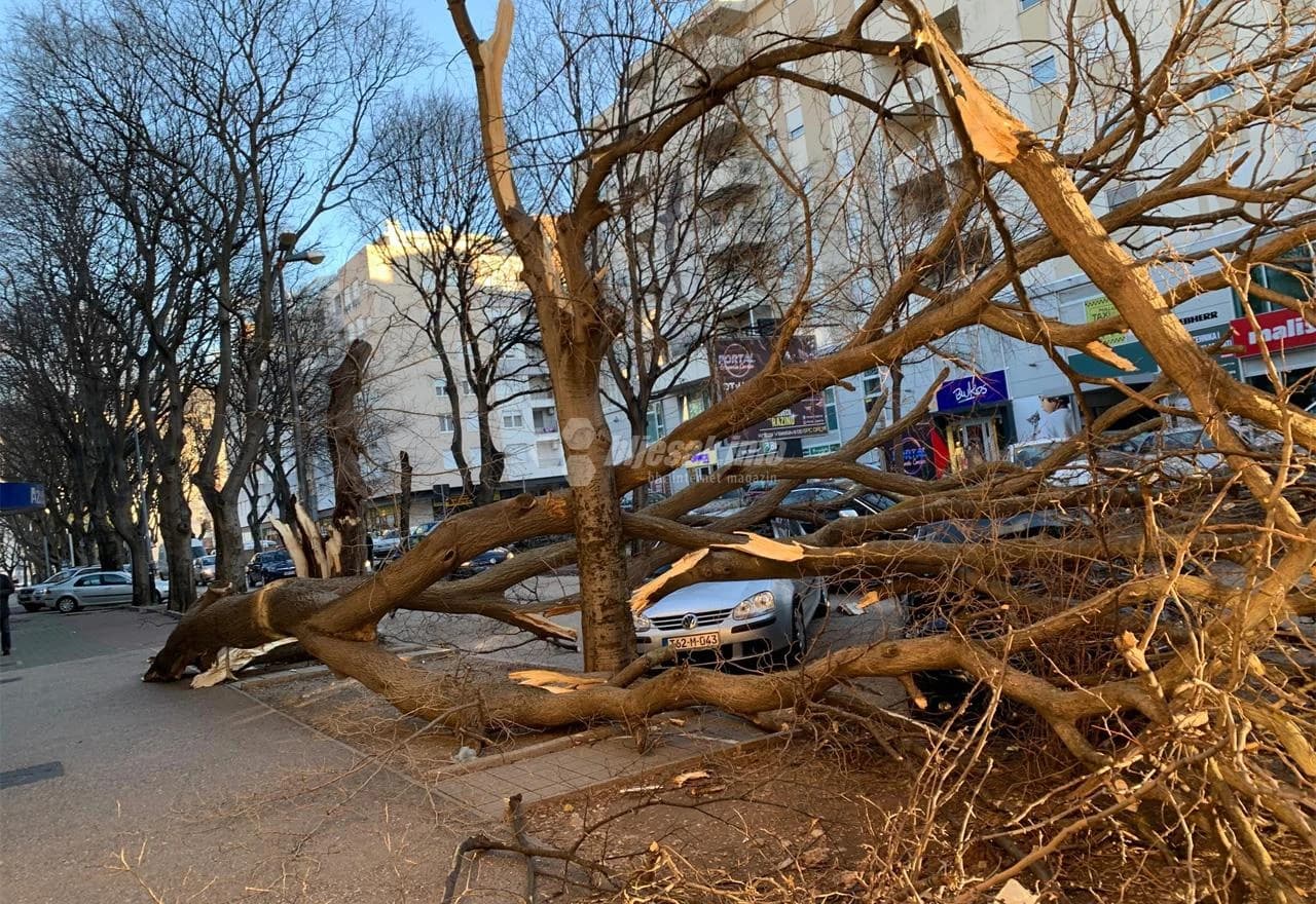 Posljedice olujnog vjetra u Mostaru