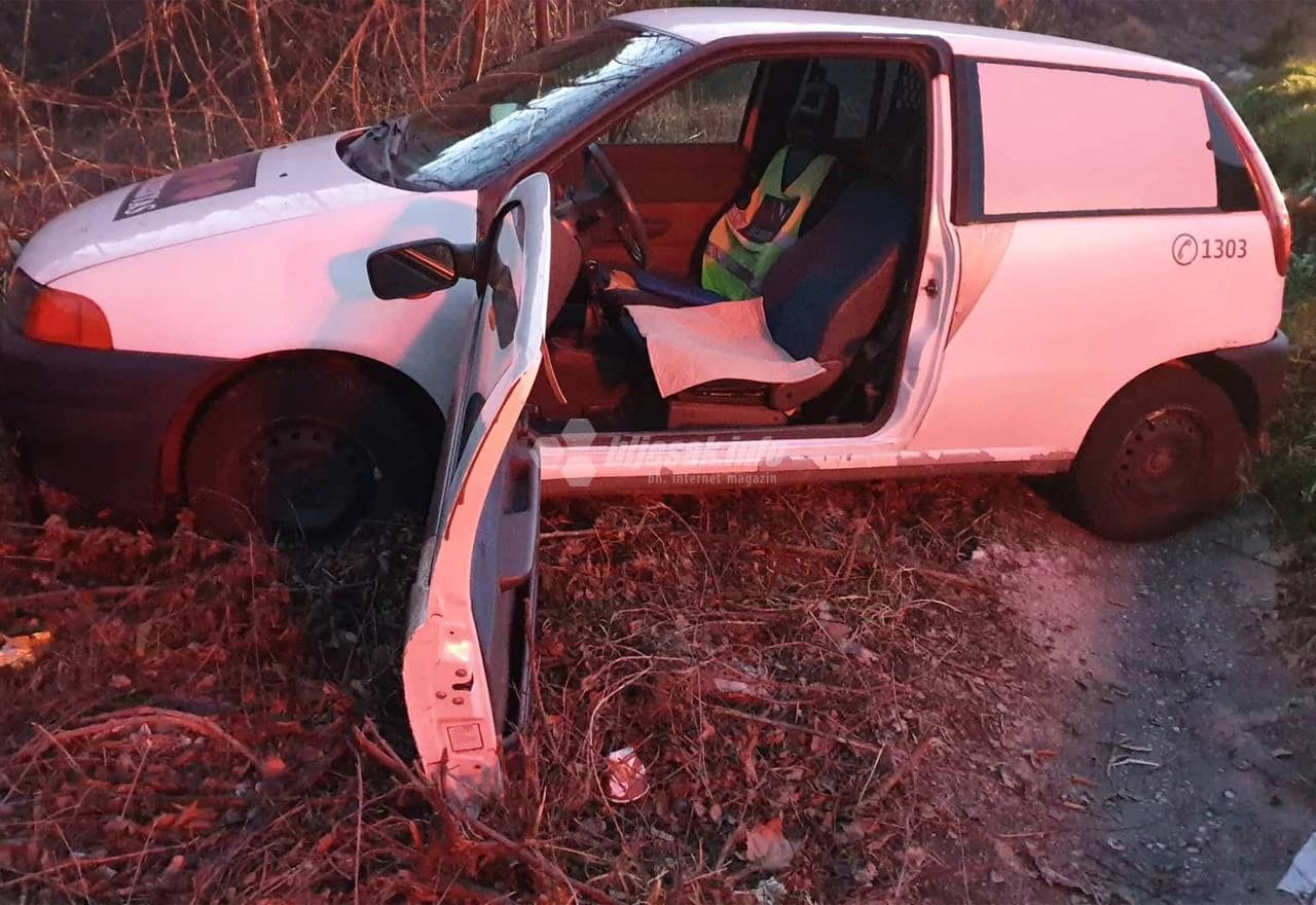 Žovnica: Vozač ozlijeđen pri slijetanju s ceste