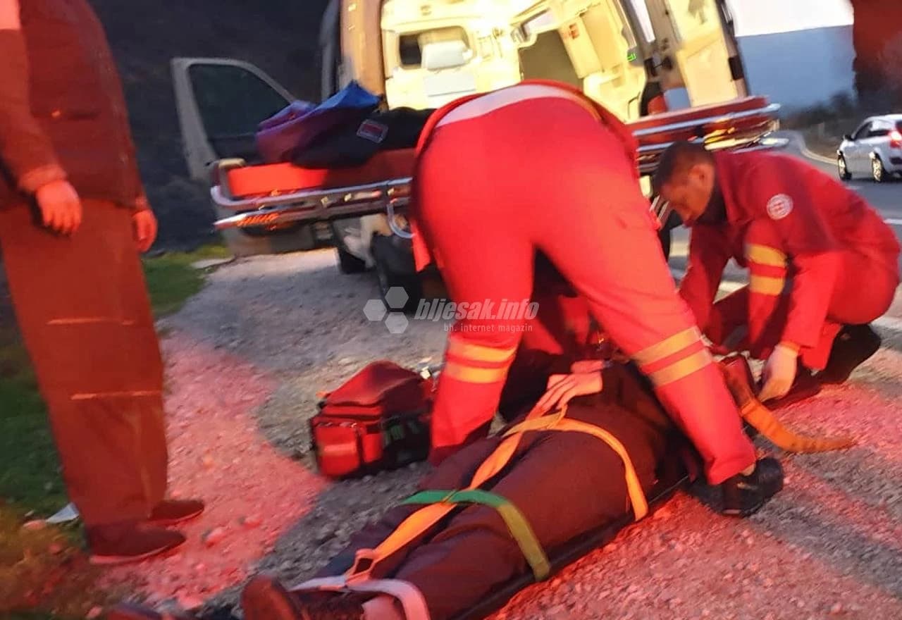 Žovnica: Vozač ozlijeđen pri slijetanju s ceste