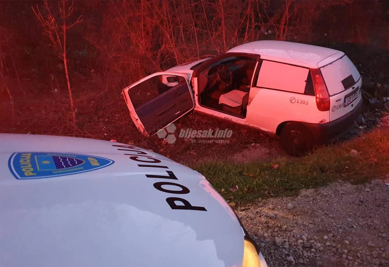 Žovnica: Vozač ozlijeđen pri slijetanju s ceste