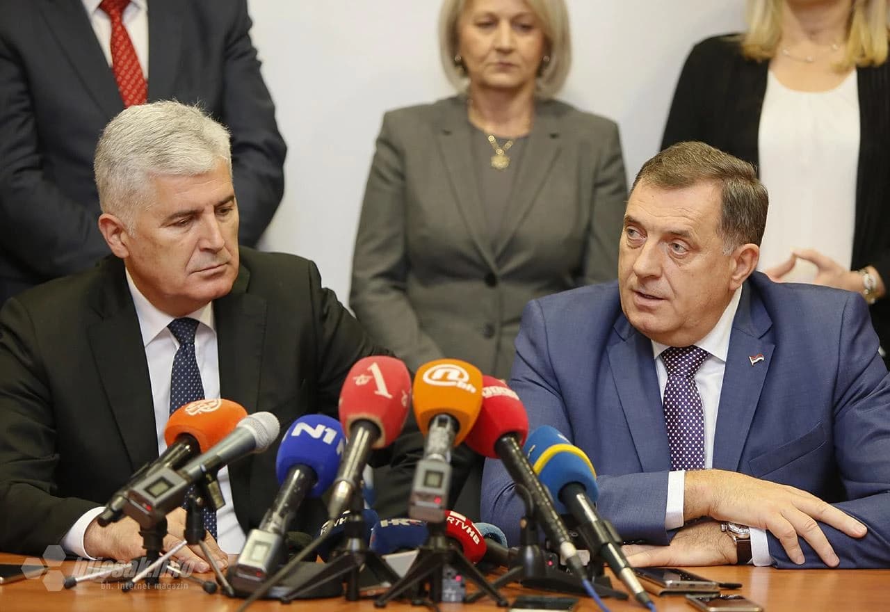 Sastanak Čovića i Dodika u Mostaru 