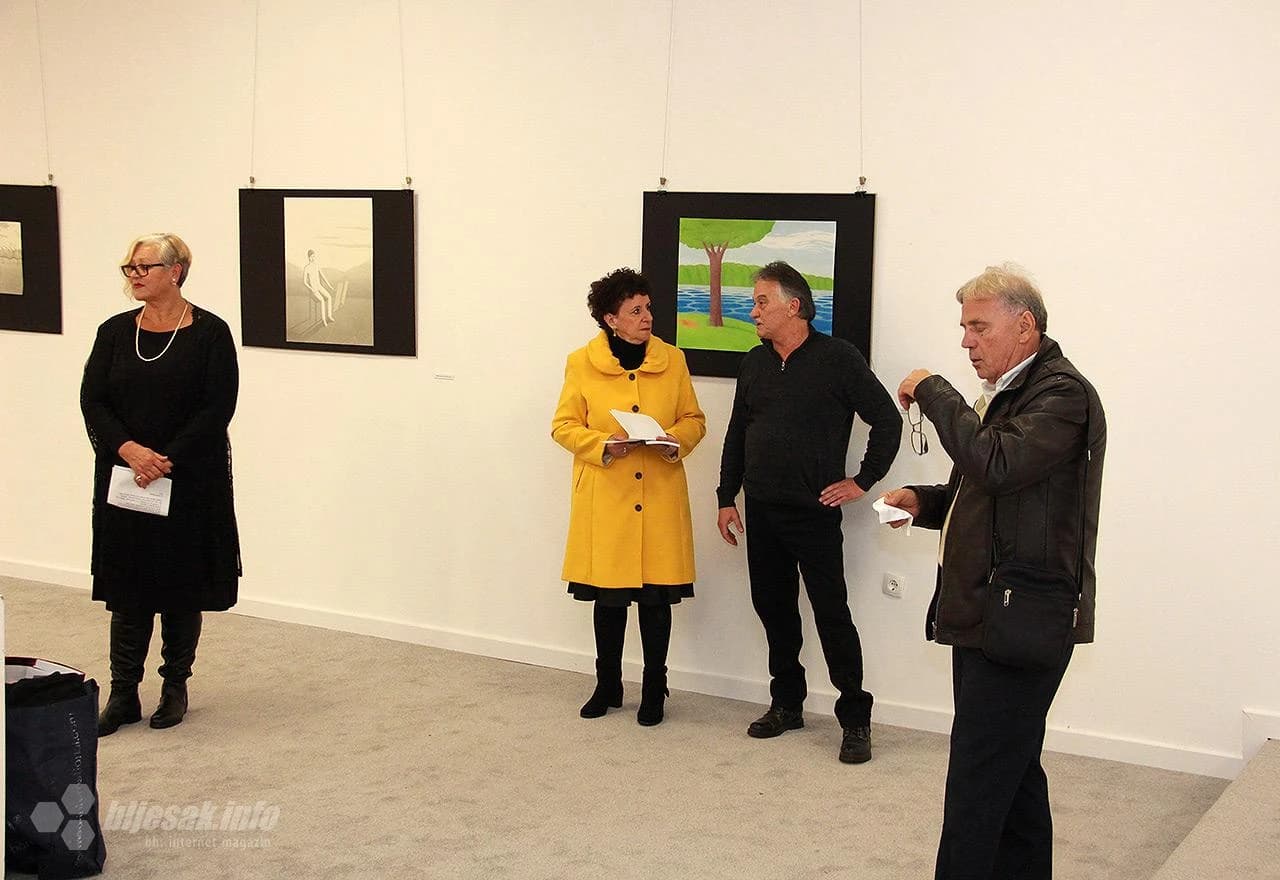 Detalj s otvorenja izložbe Ivana Rogulja