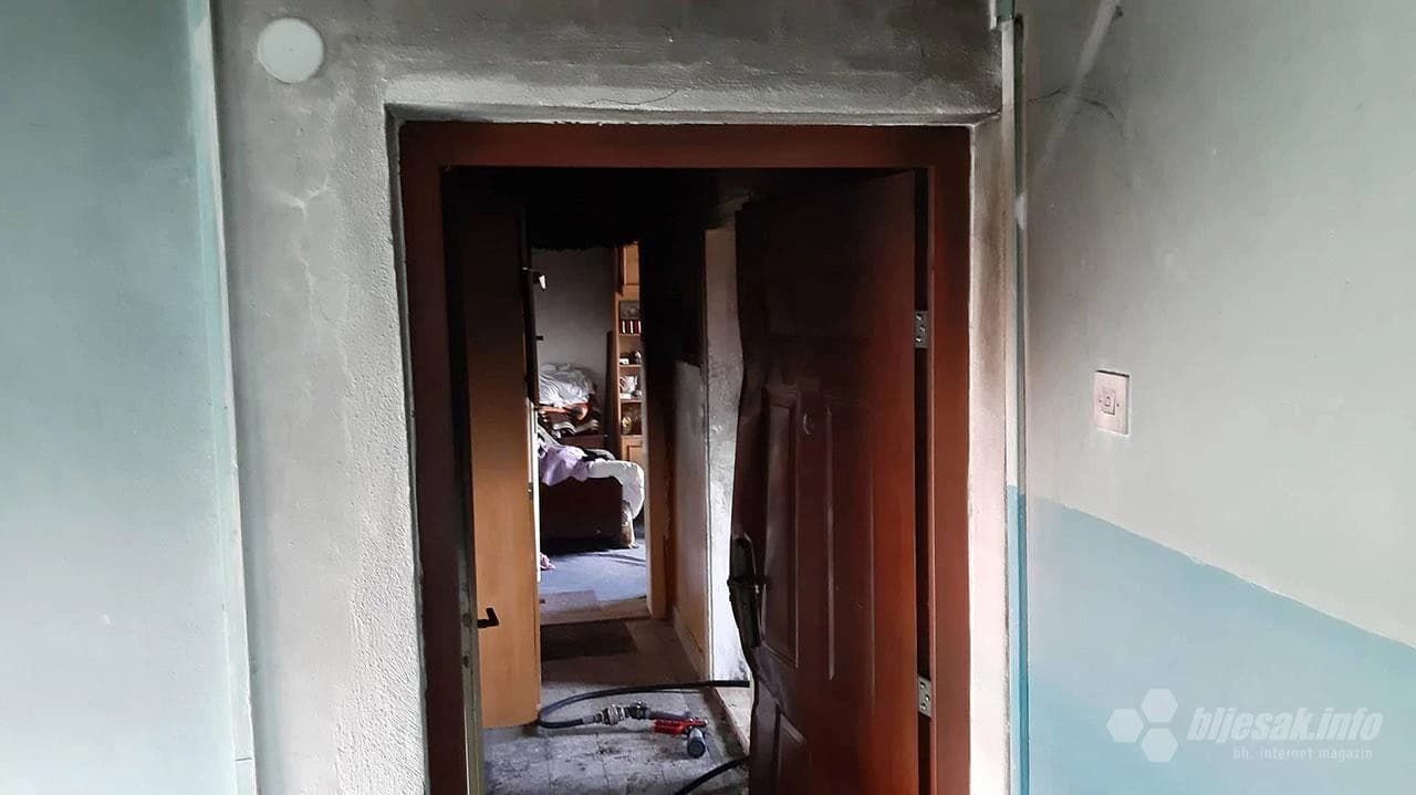 Požar u mostarskom naselju Rodoč