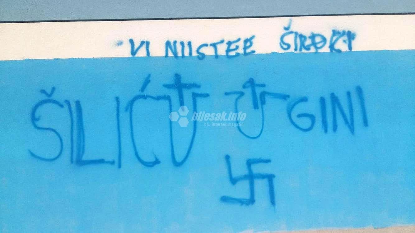 Trening kamp Musa-Karačić išaran prijetećim i uvredljivim grafitima