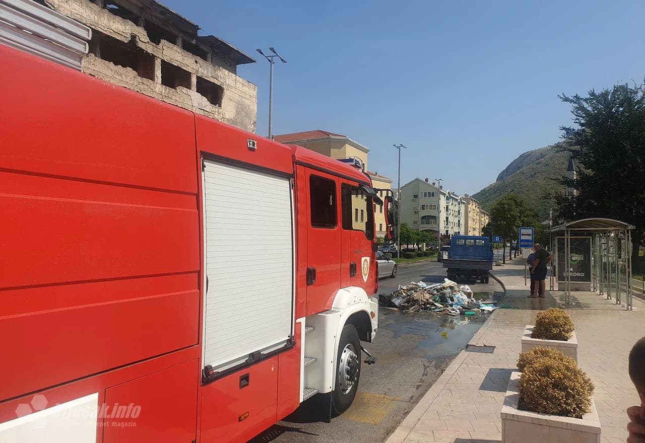 Odvoz smeća spriječila je vatra
