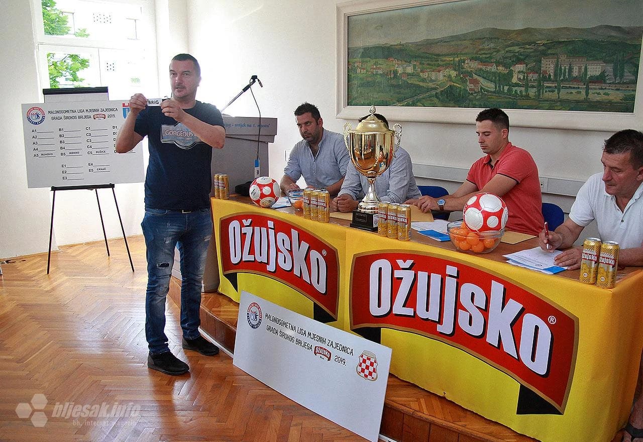 Ždrijeb skupina Malonogometne lige mjesnih zajednica Grada Širokoga Brijega