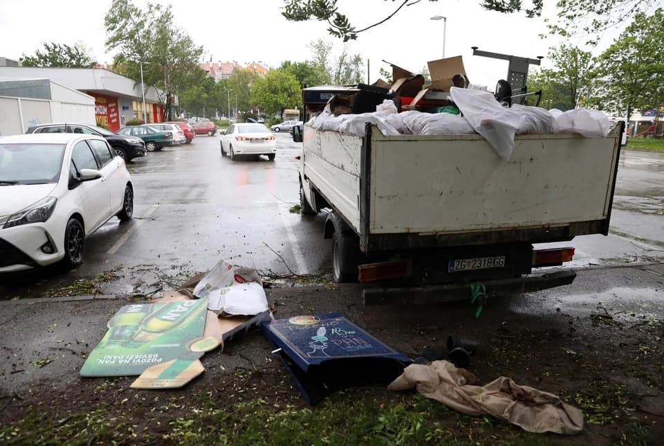 Olujno nevrijeme izazvalo kaos u Zagrebu