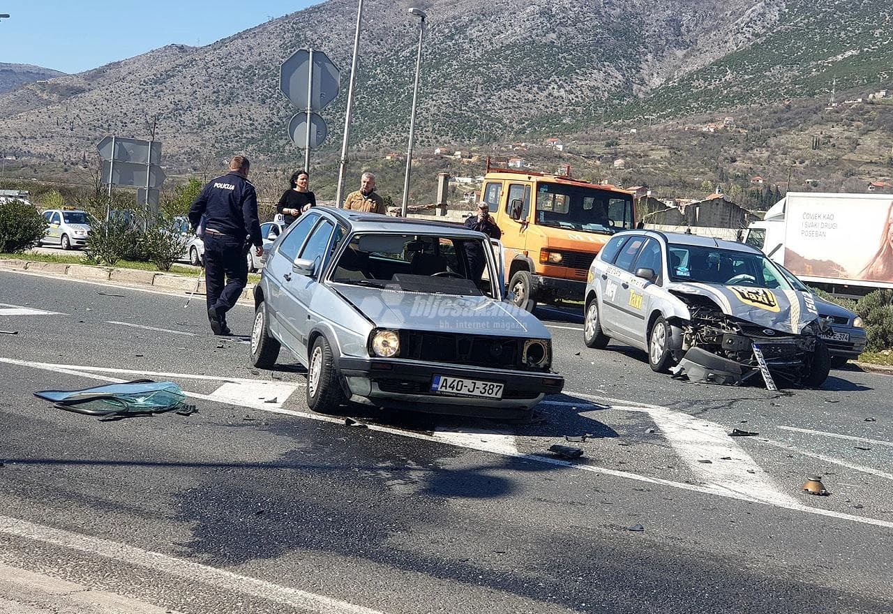 Teži sudar na sjevernom izlazu iz Mostara