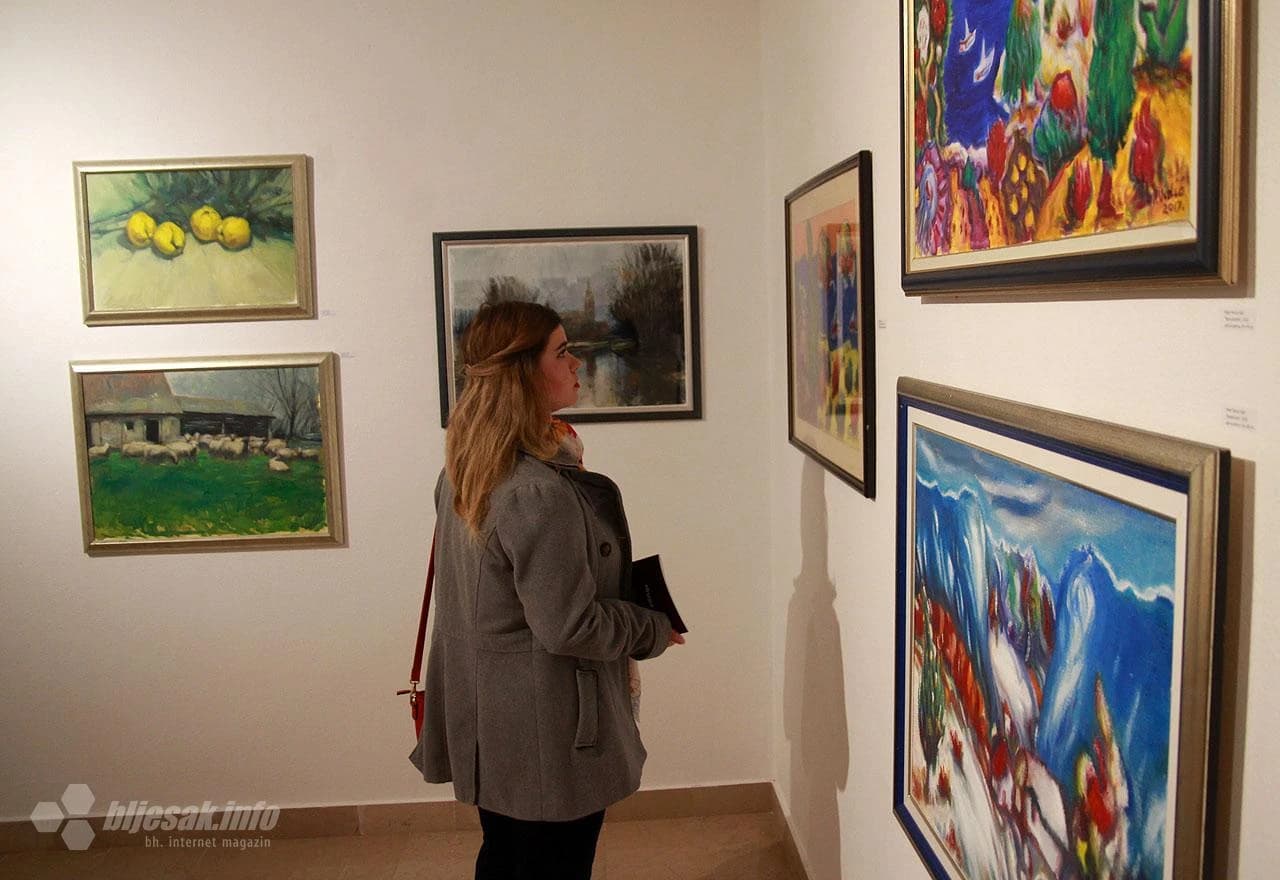 Otvorena izložba radova s međunarodne likovne kolonije Srebrenica 2016./2017.