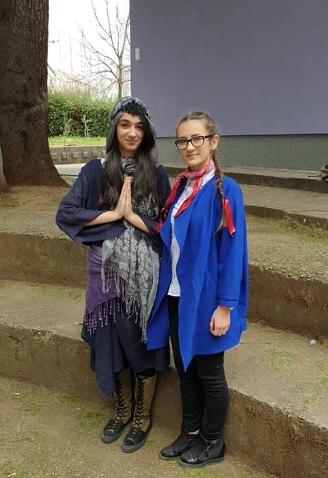 Učenici Srednje škole likovnih umjetnosti Gabrijela Jurkića u Maškarama