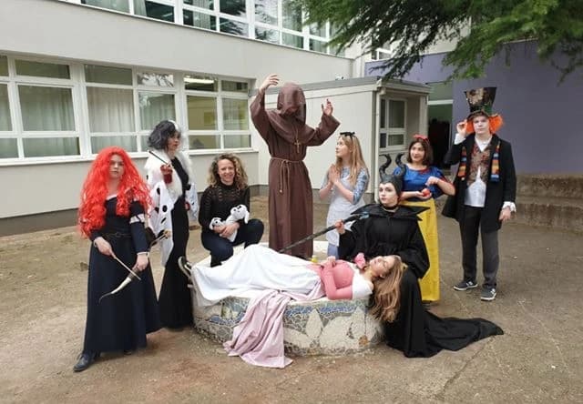 Učenici Srednje škole likovnih umjetnosti Gabrijela Jurkića u Maškarama