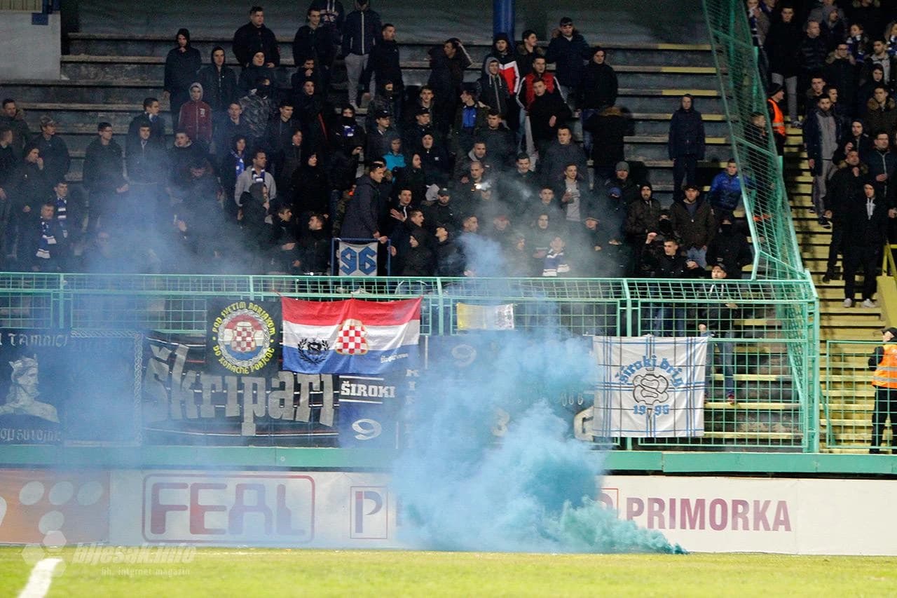 Incidenti na utakmici NK Široki Brijeg - HŠK Zrinjski 