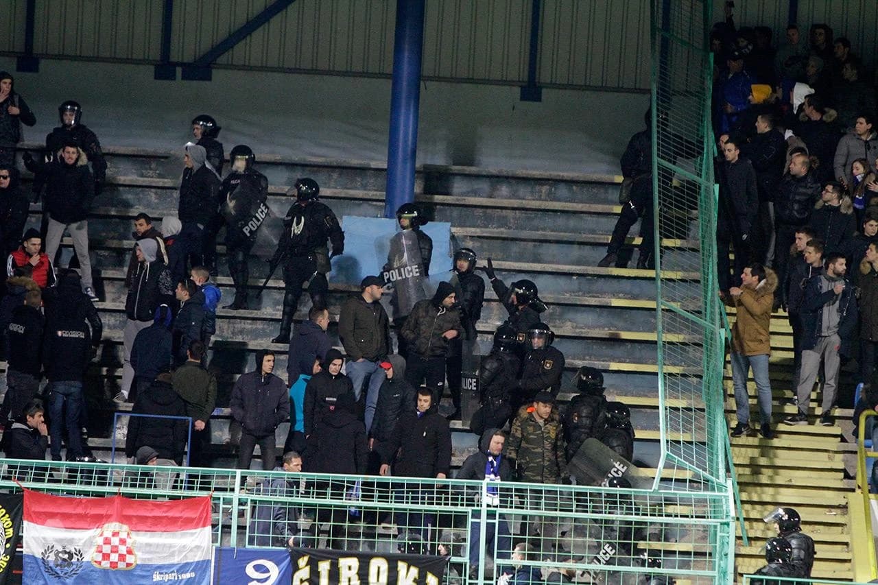 Incidenti na utakmici NK Široki Brijeg - HŠK Zrinjski 