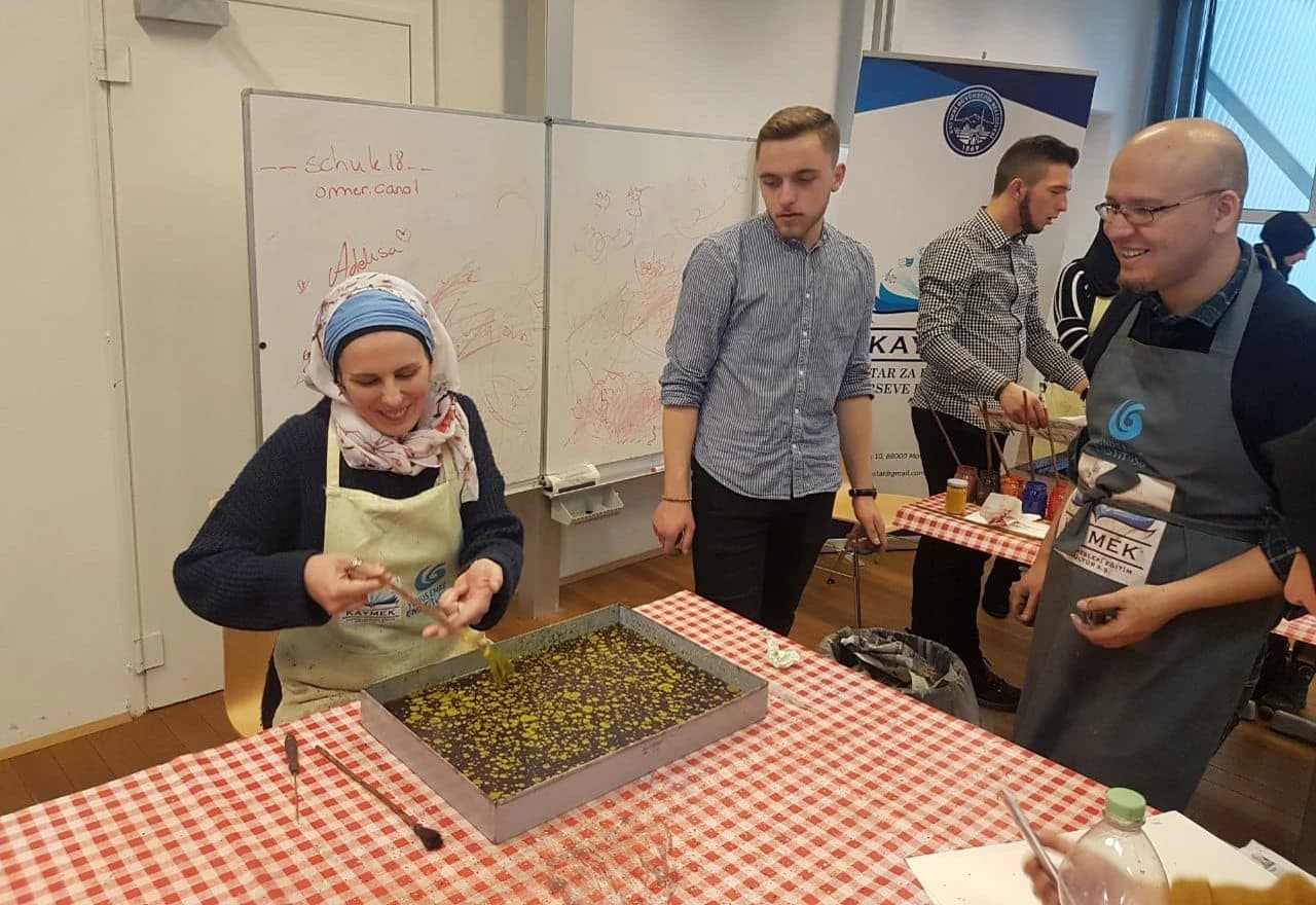 Radionica ebru umjetnosti u Beču