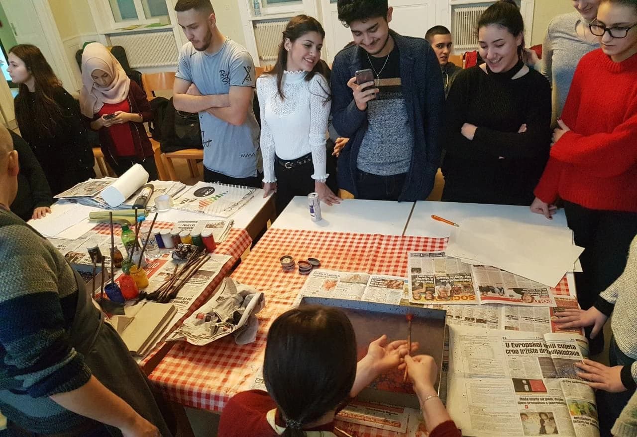 Radionica ebru umjetnosti u Beču