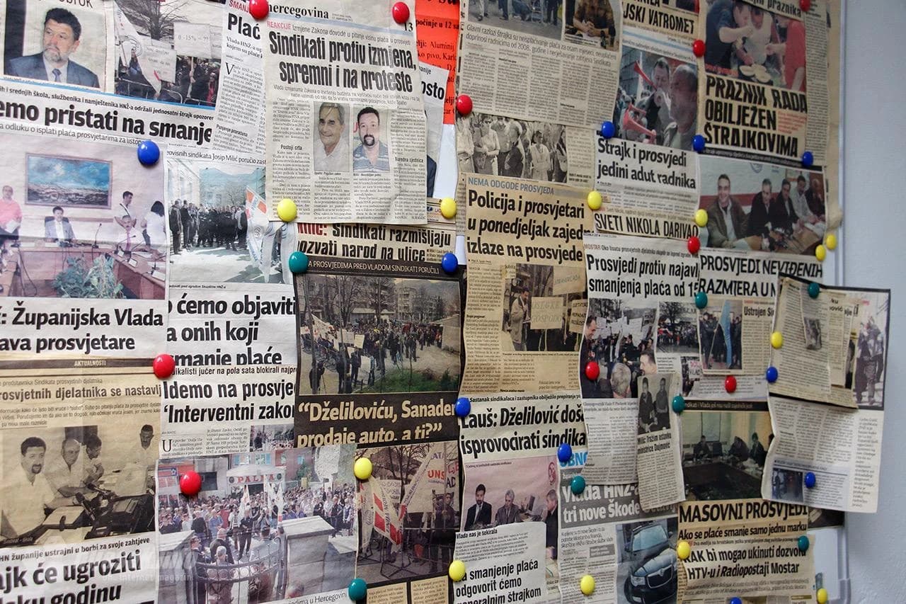 Konferencija za medije Sindikata učitelja u HNŽ i Sindikata osnovnog odgoja i obrazovanja HNŽ