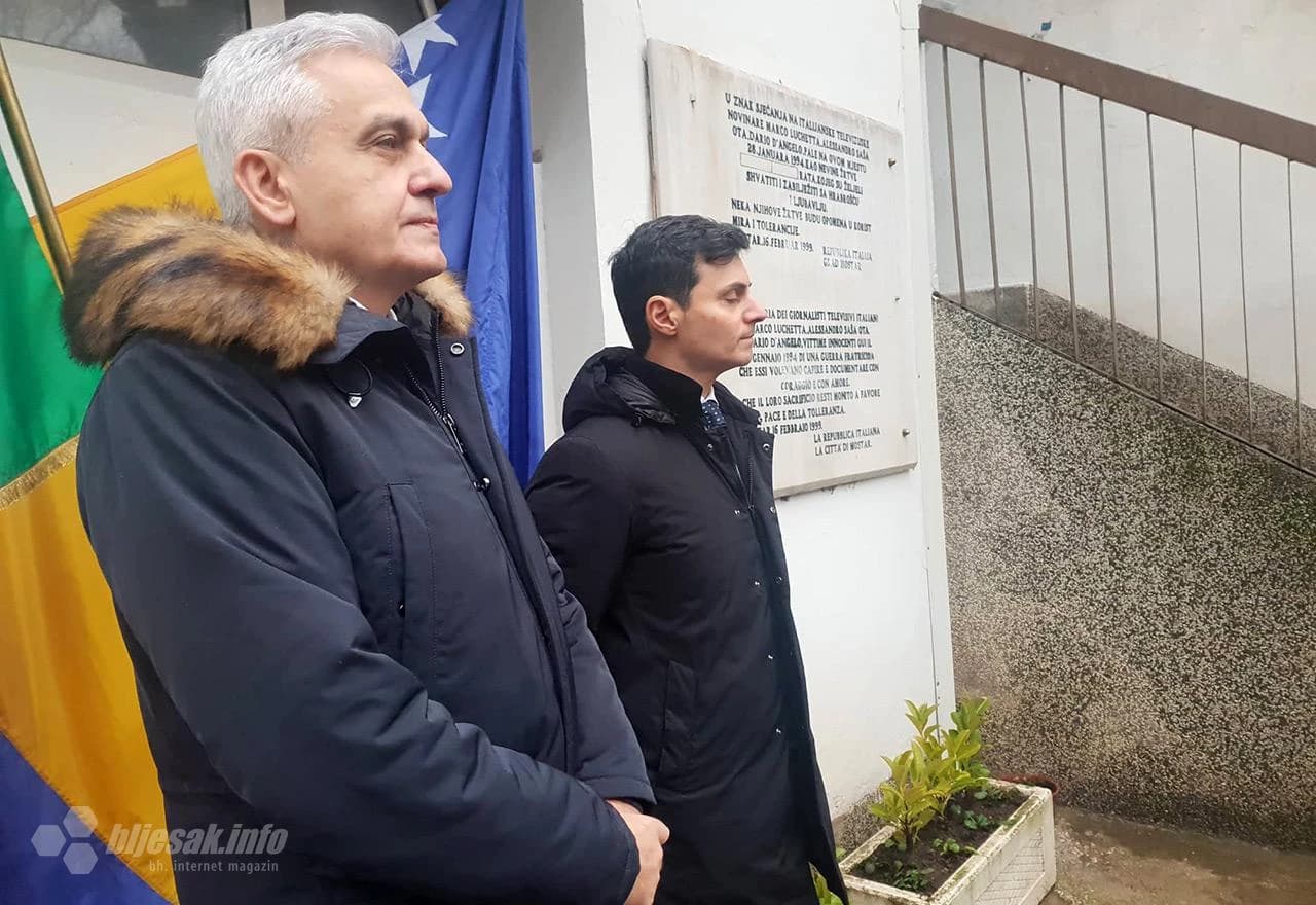 Obilježena 25. godišnjica stradanja talijanskih novinara u Mostaru