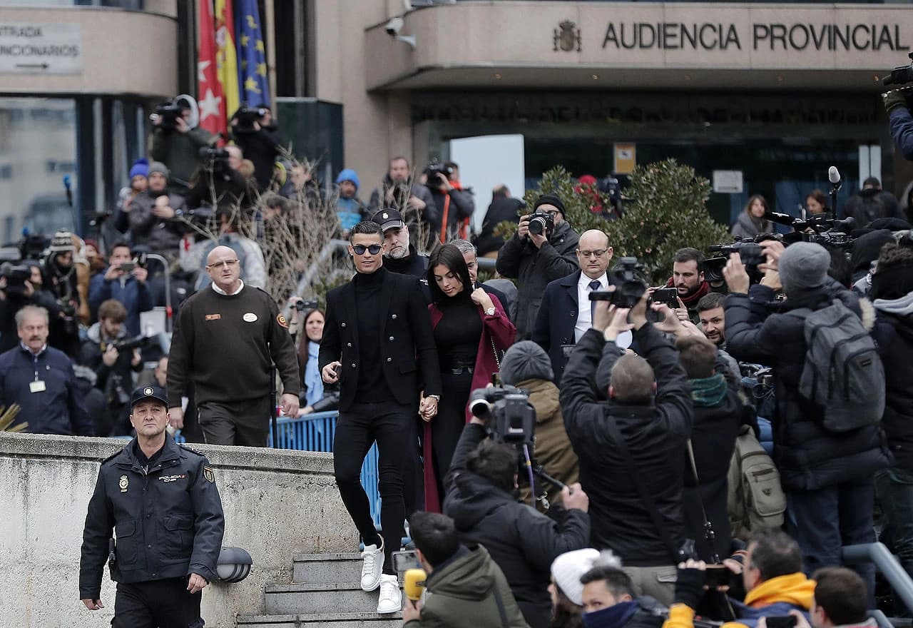 Ronaldo je na sud došao u pratnji djevojke Georgine Rodriguez