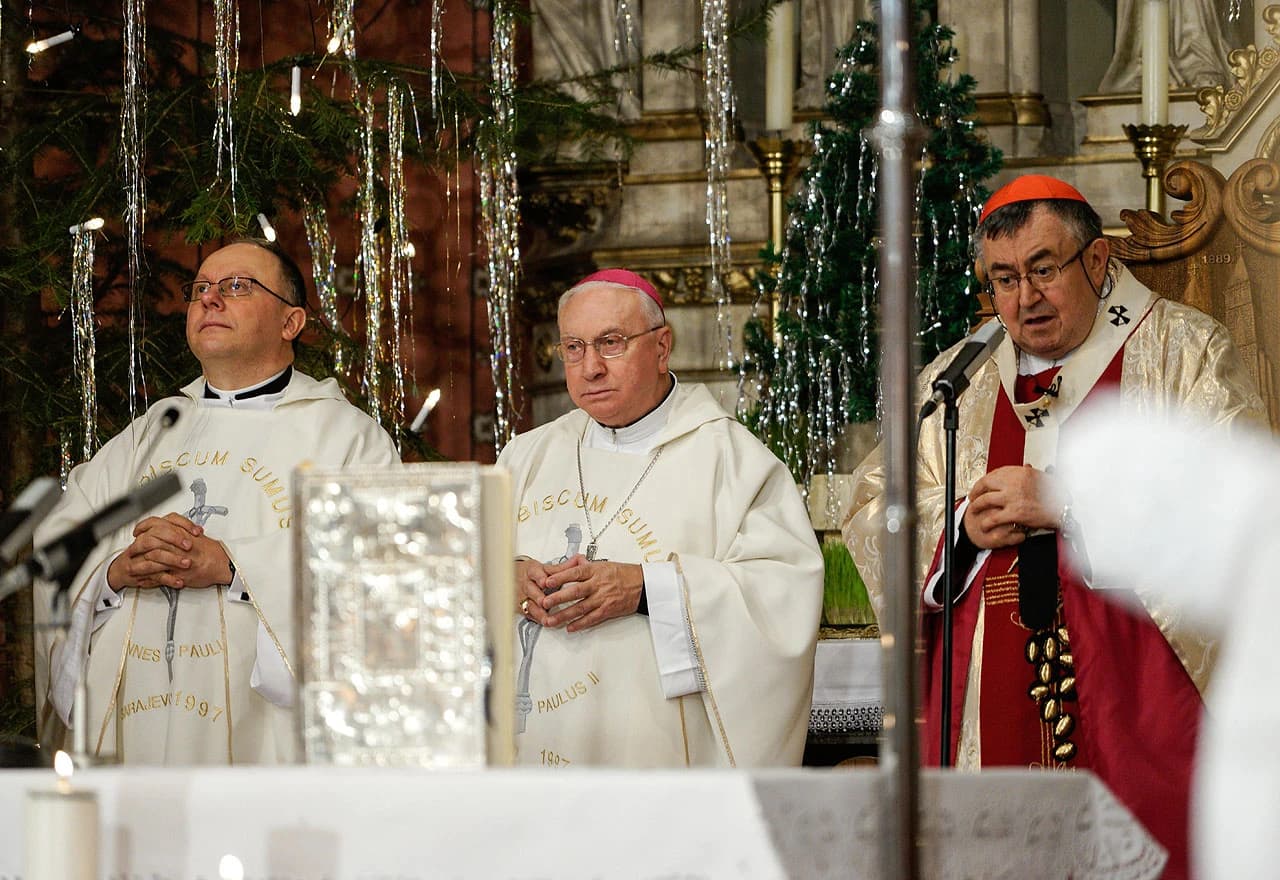 Misa polnoćka u katedrali Srca Isusova u Sarajevu