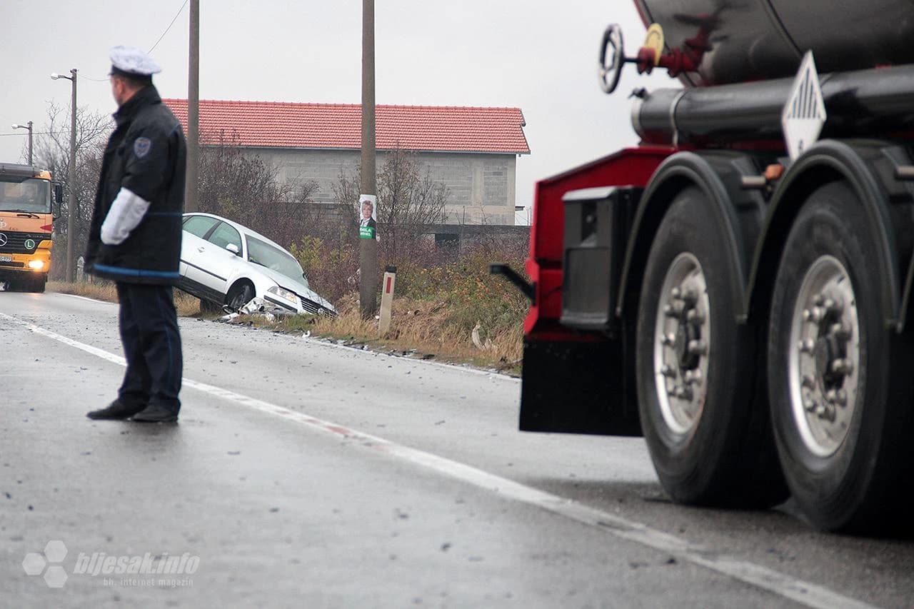 Detalj prometne nesreće u Potocima