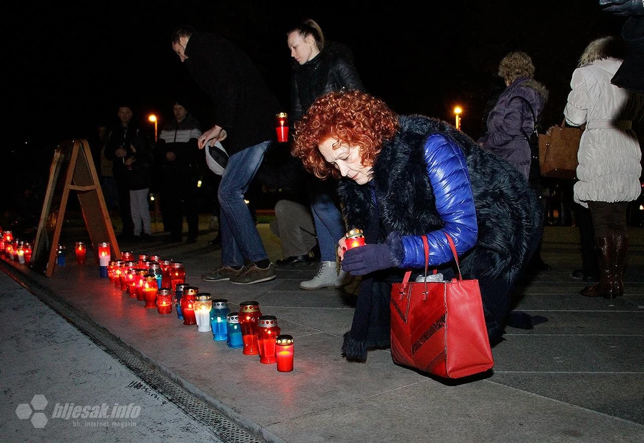 Paljenje svijeća za godišnjicu smrti generala Praljka