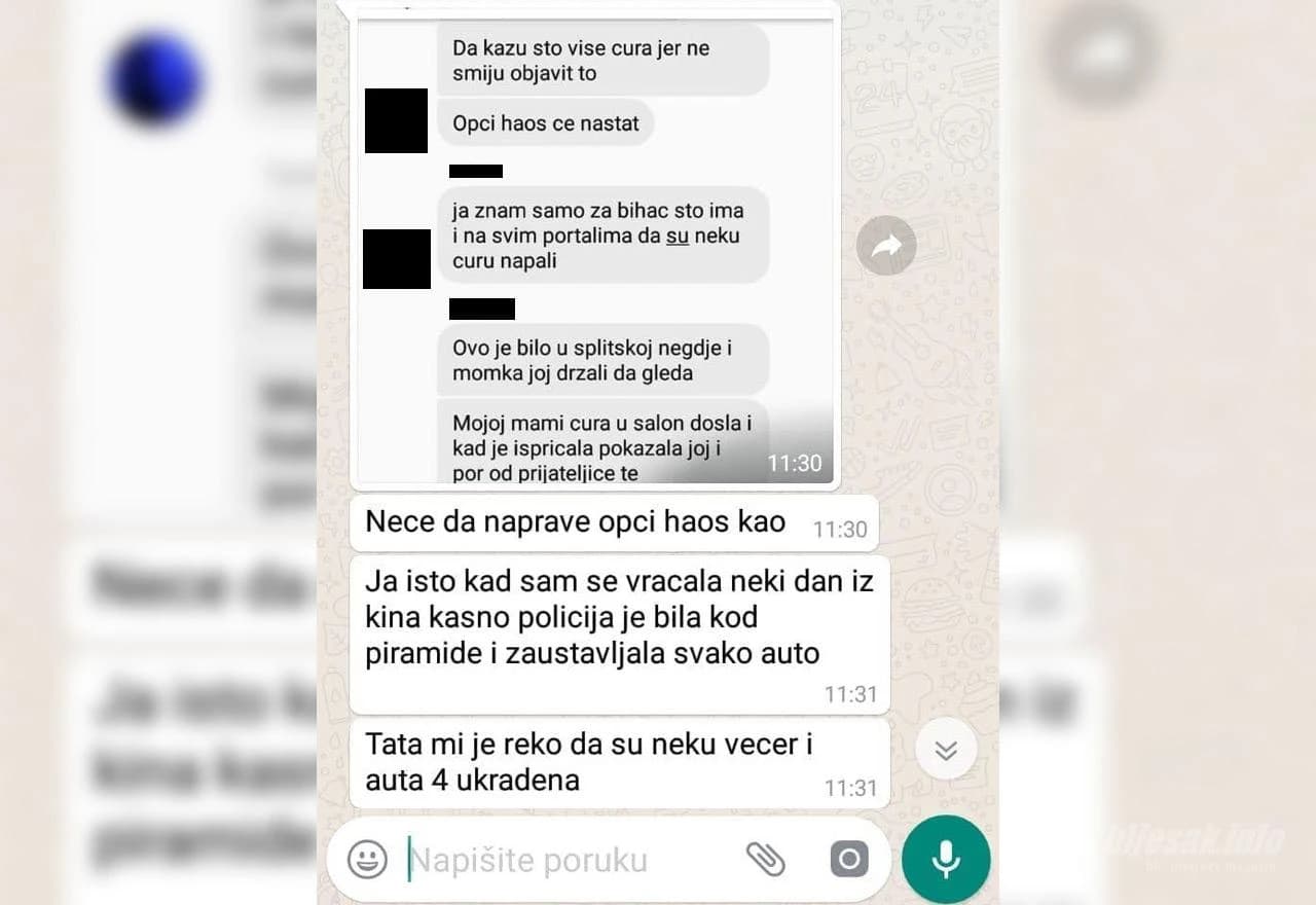 Poruke koje šire paniku