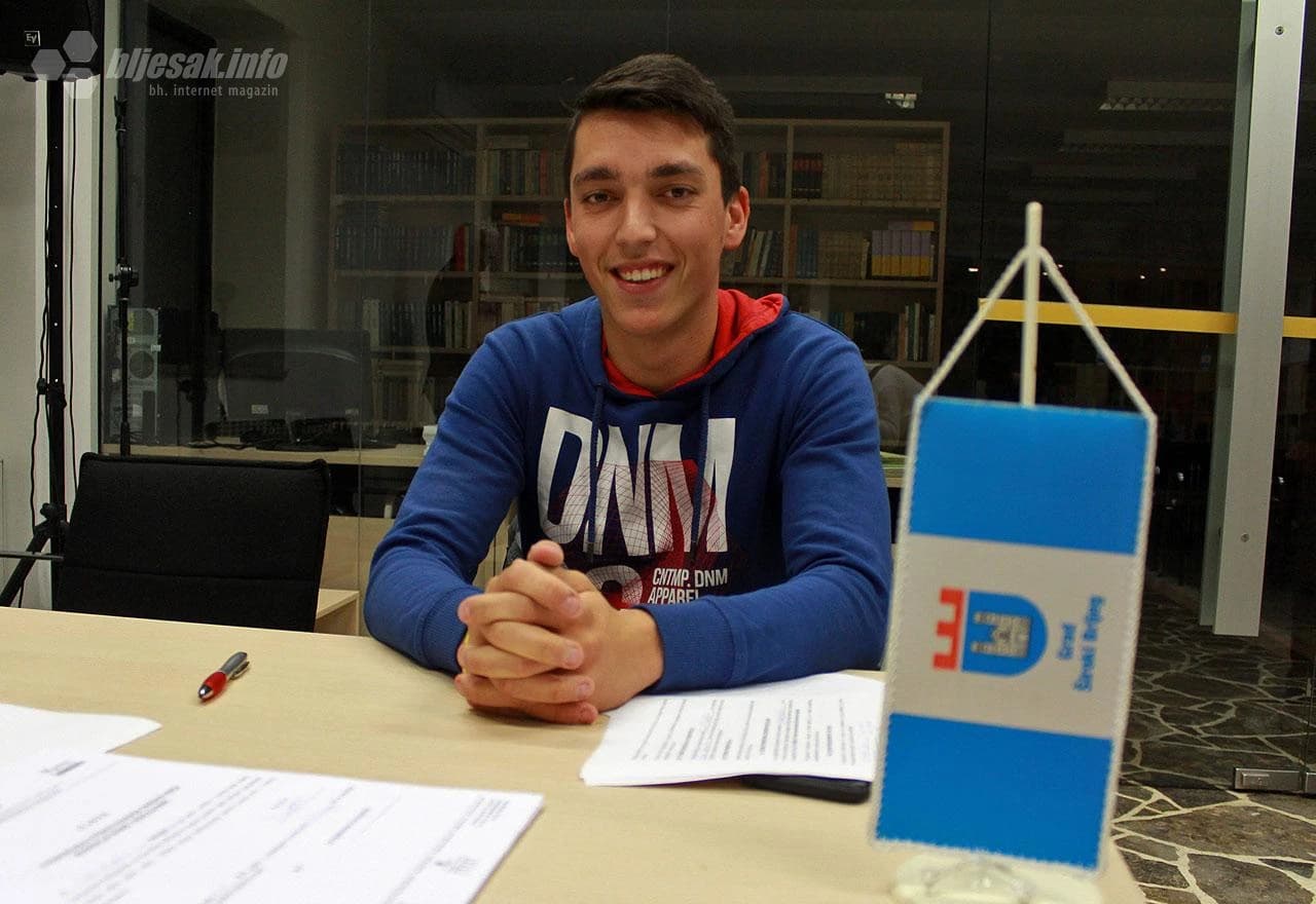 David Karačić, predsjednik Mladih Crvenog križa Grada Širokog Brijega