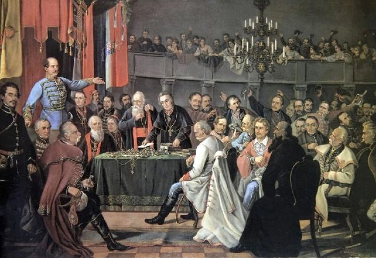 Hrvatski sabor krajem sredinom 19. stoljeća