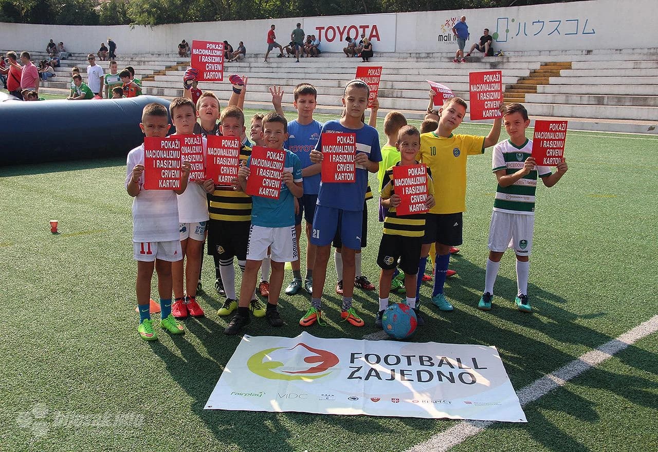 Foto: Bljesak.info/Detalj s realizacije projekta Football zajedno u Mostaru