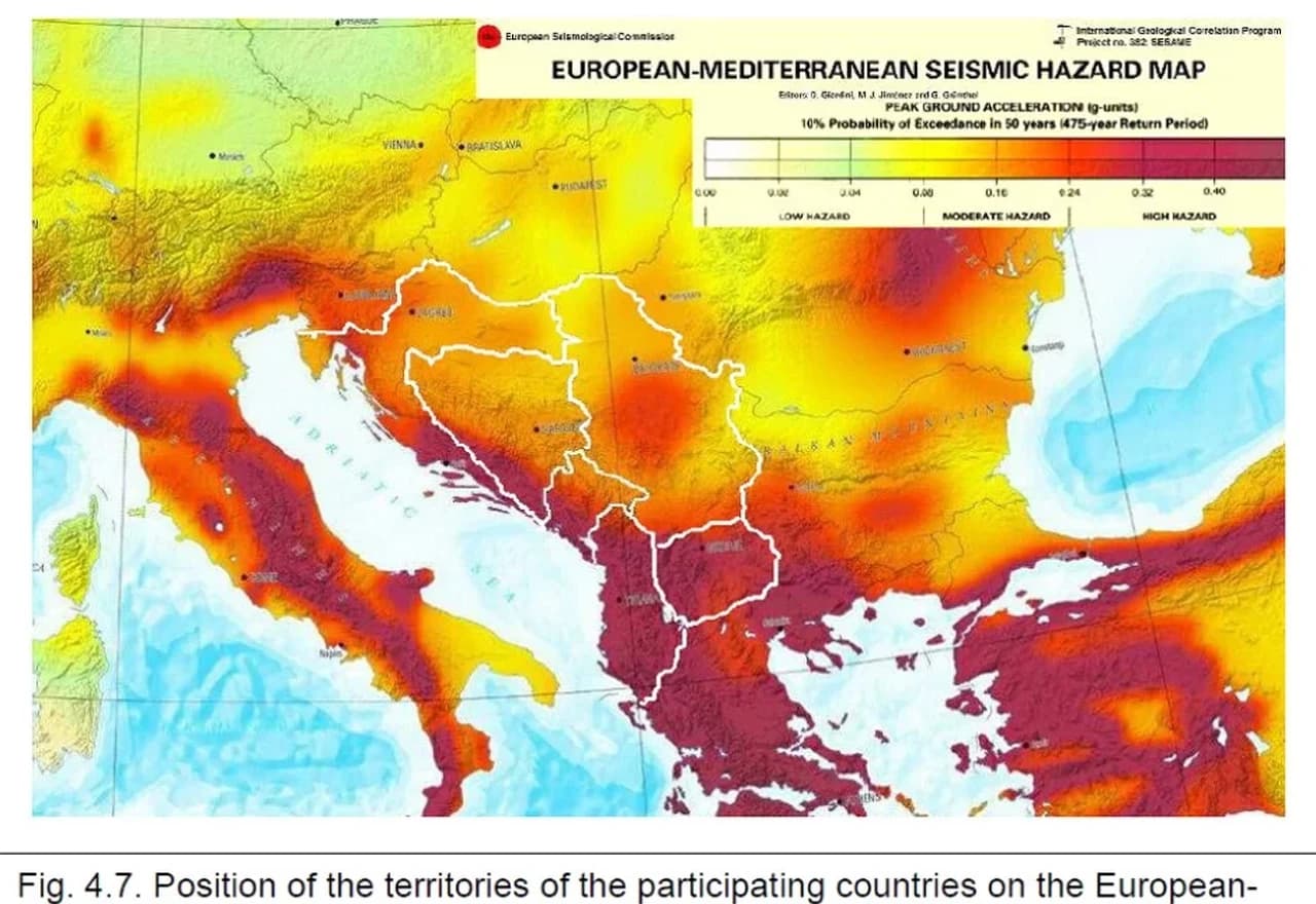 BiH u zoni visokog rizika od potresa