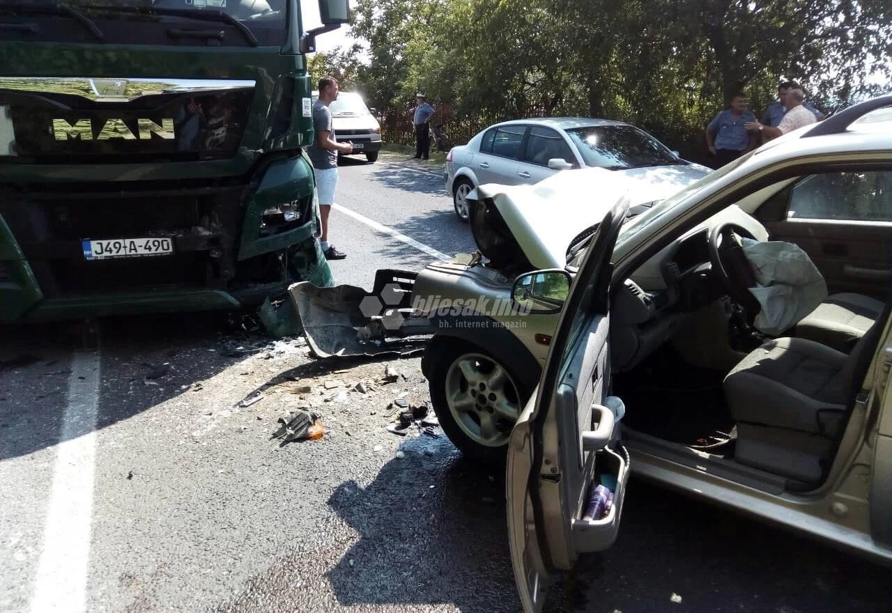 Sudar na M17 kod naselja Zalik u Mostaru 