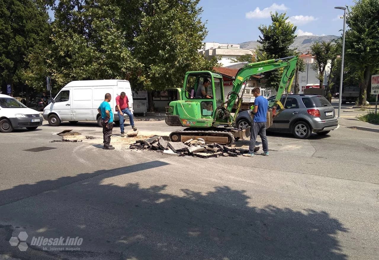 Radovi na krpljenju rupe