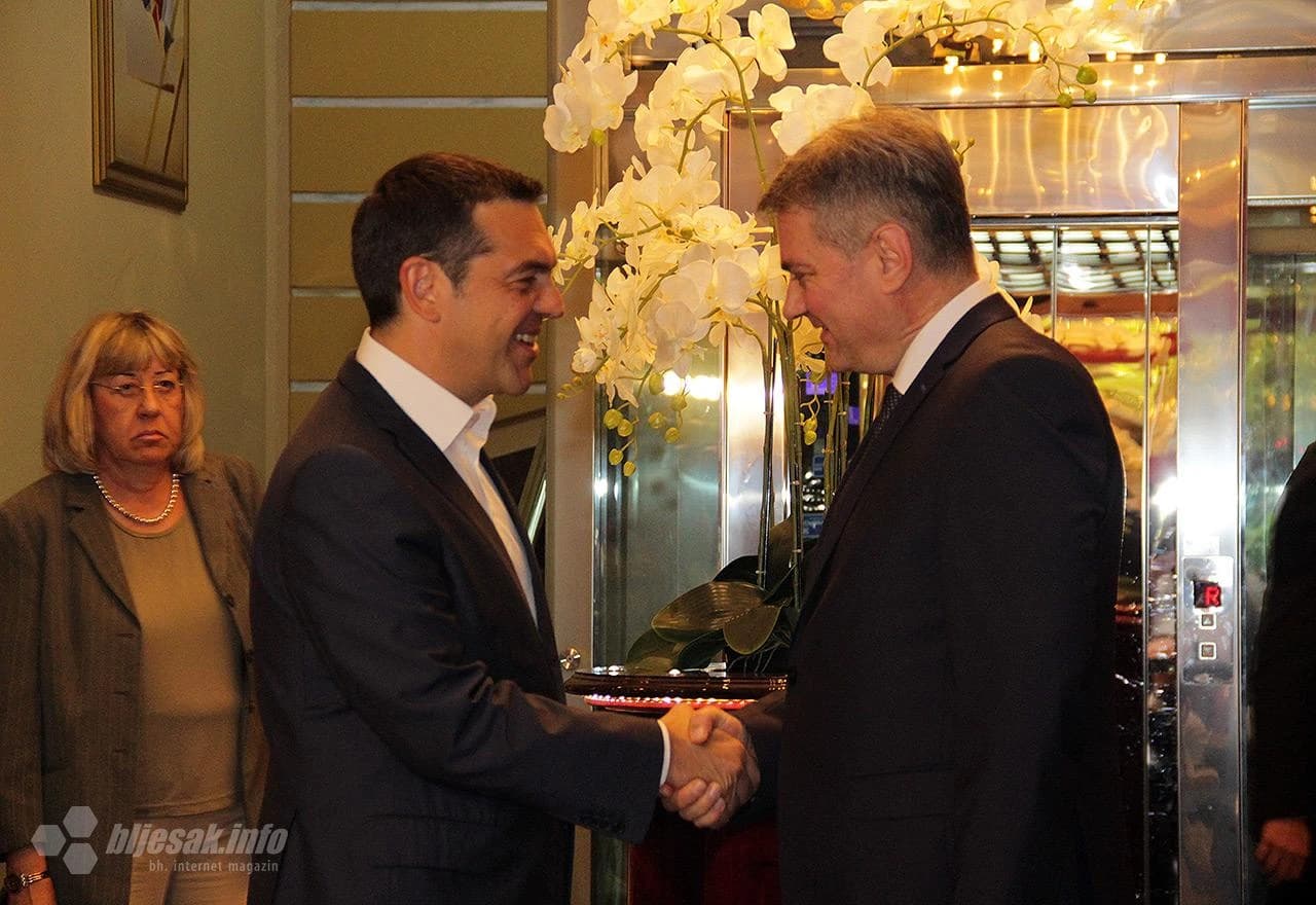 Denis Zvidić i Alexis Tsipras u Mostaru