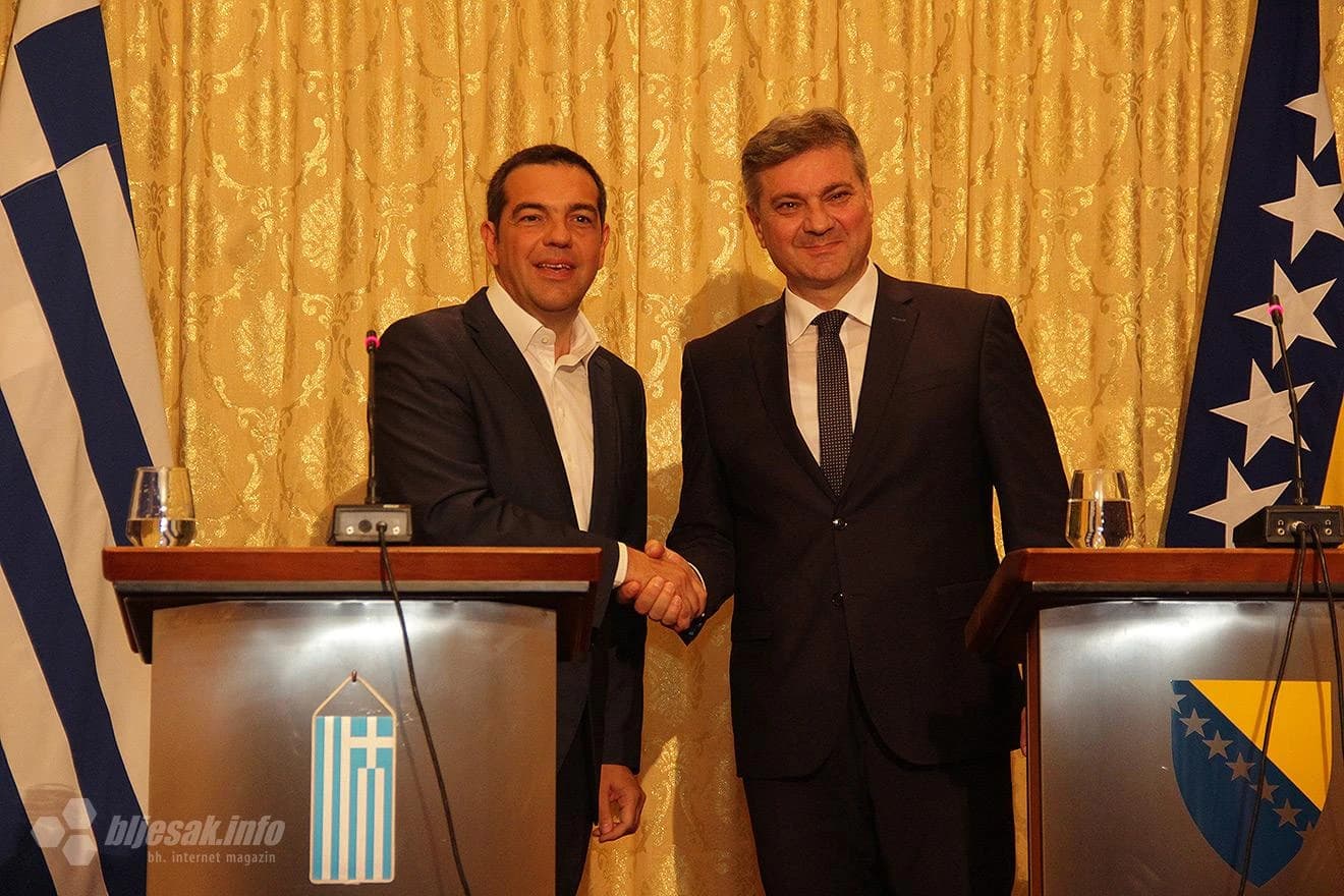 Denis Zvidić i Alexis Tsipras u Mostaru