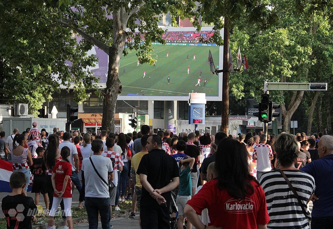Veliki broj navijača pratio je utakmicu finala Svjetskog prvenstva 