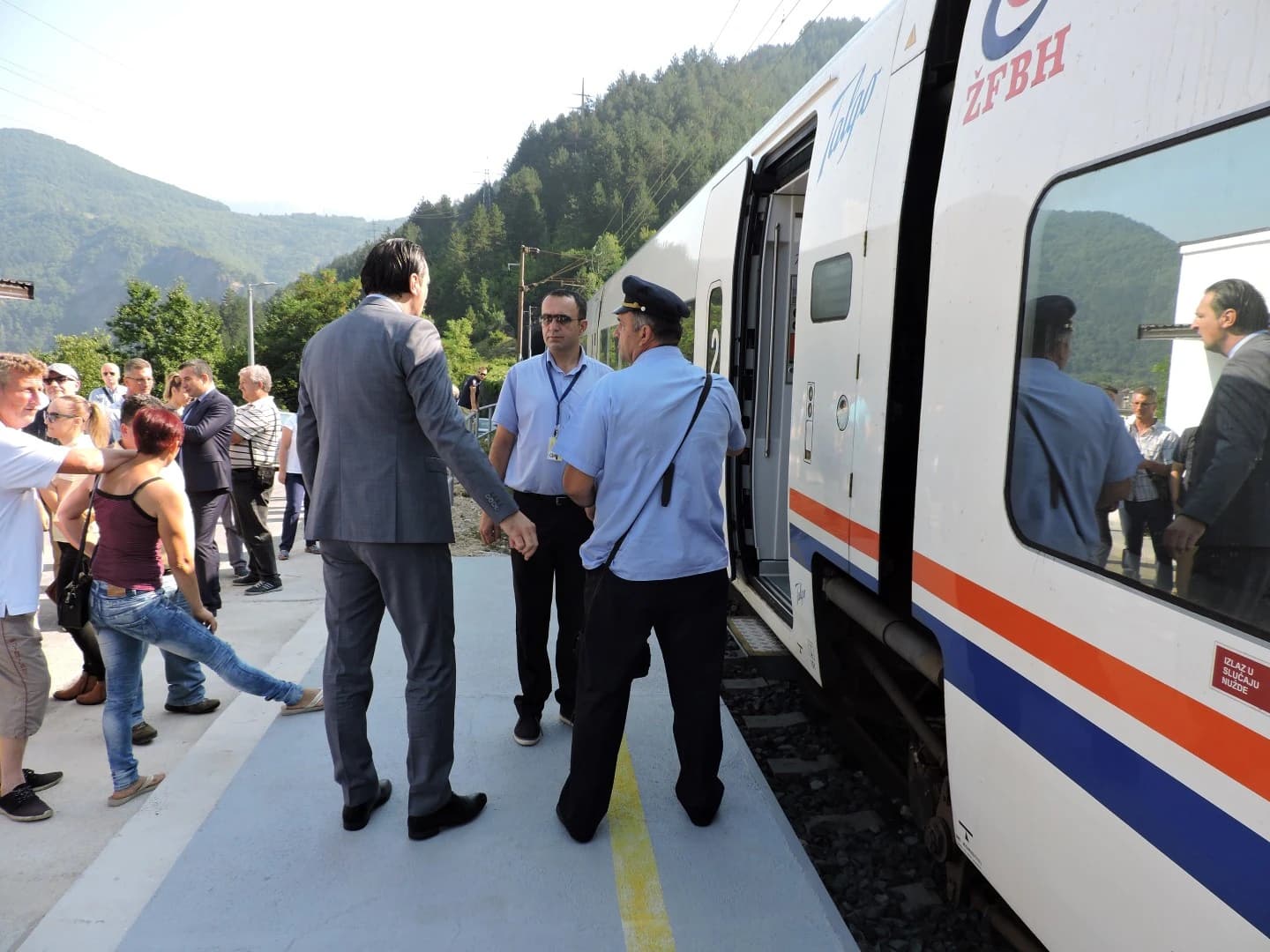 Doček vlaka u Jablanici