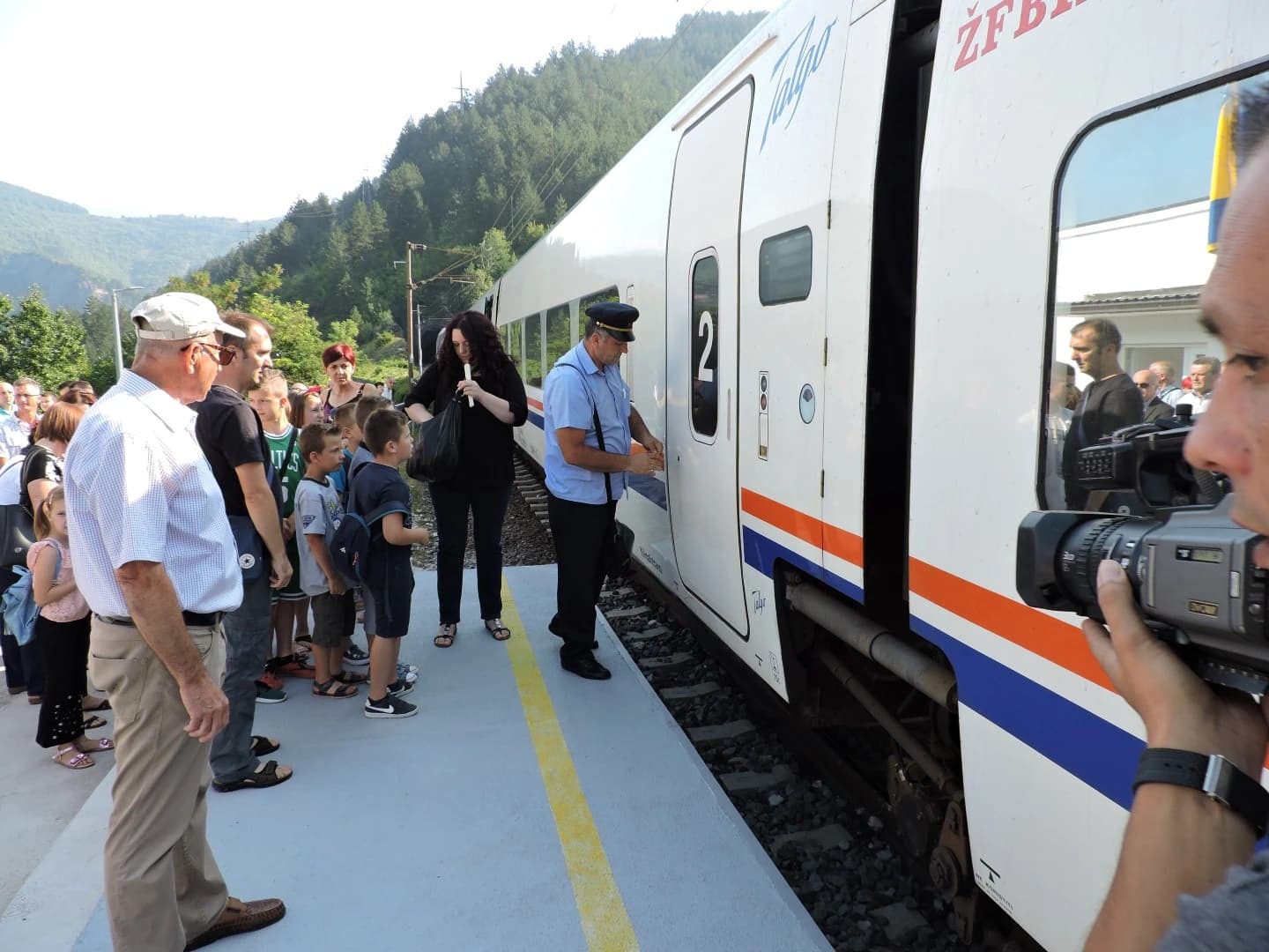 Doček vlaka u Jablanici