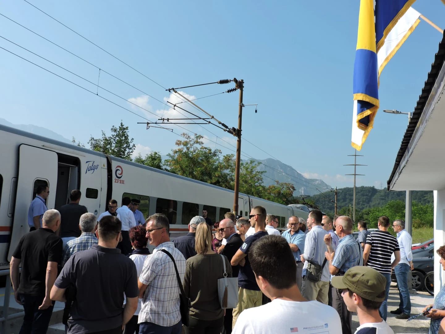 Doček vlaka u Jablanici