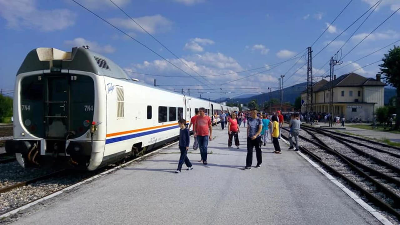 ŽFBiH - Talgo vlak u Bihaću